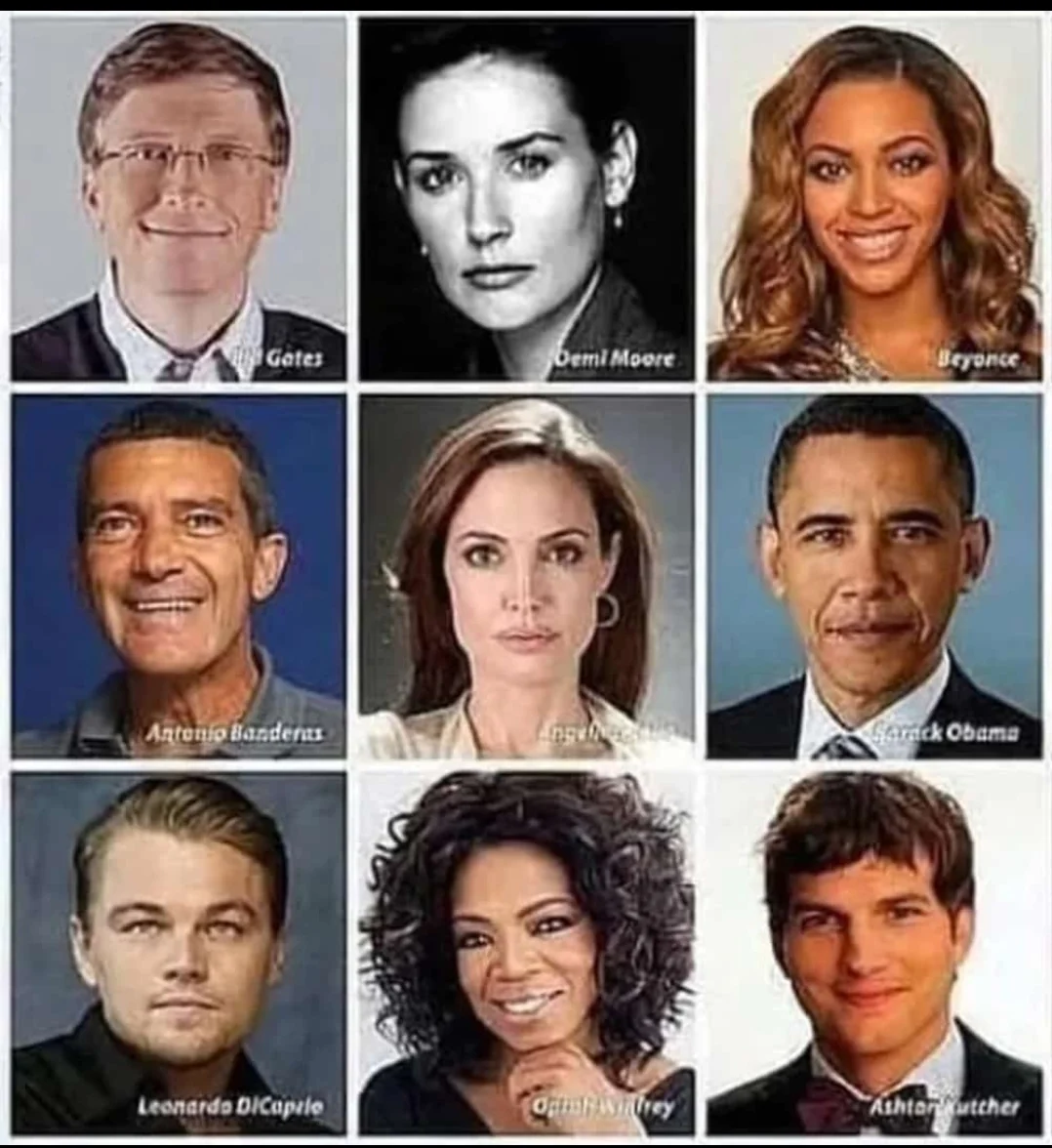 Коллаж с публичными людьми